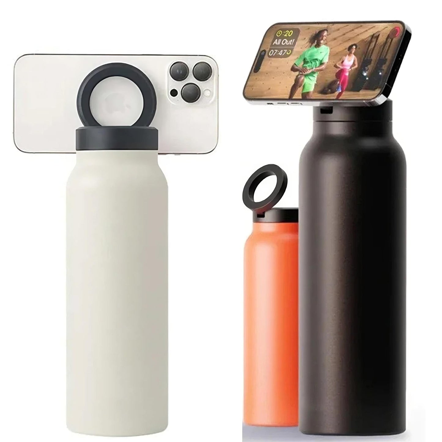 MagniMate™ Water Bottle with MagSafe Phone Holder