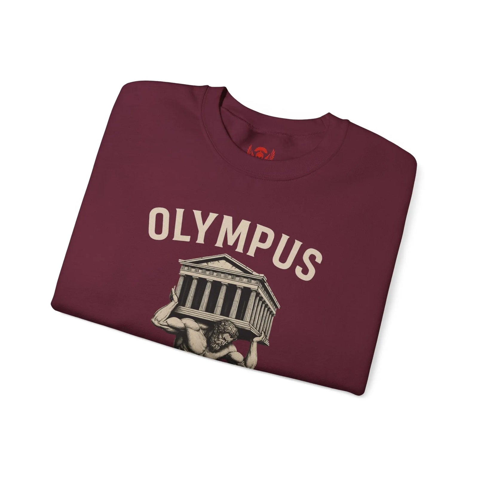 Olympus Atlas Heritage Sweatshirt — Vintage Myth Strength - unisex hoodie, Unisex Crewneck Sweatshirt, Baseball Caps, Unisex Oversized Tee, Gym Towel, Oversized T-Shirt, Weightlifting Grip Pads, Weighted Vest, Lumbar Belt -  Olympus
