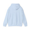 Light blue hoodie on a white background