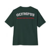 Green t-shirt with 'Olympus' and motivational text on a white background