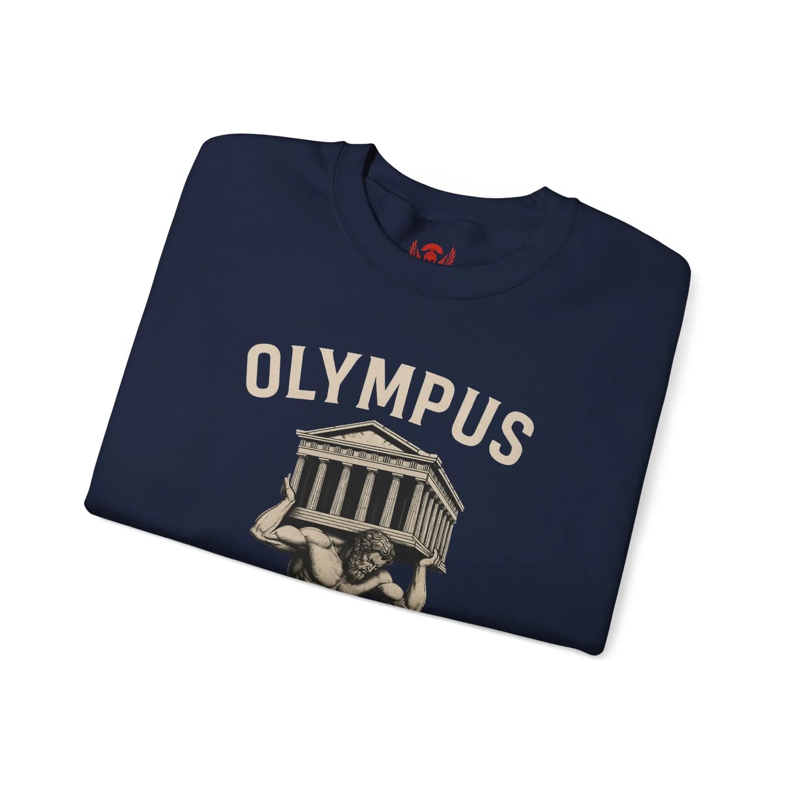 Olympus Atlas Heritage Sweatshirt — Vintage Myth Strength - unisex hoodie, Unisex Crewneck Sweatshirt, Baseball Caps, Unisex Oversized Tee, Gym Towel, Oversized T-Shirt, Weightlifting Grip Pads, Weighted Vest, Lumbar Belt -  Olympus