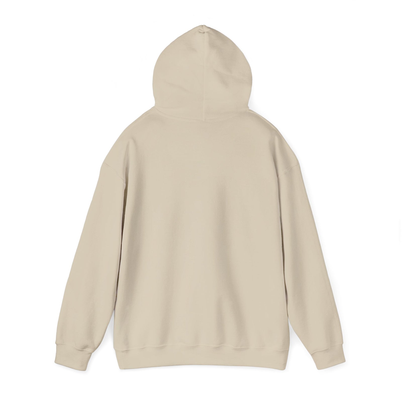 Beige hoodie on a white background