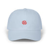 Light blue cap with red 'Olympus' logo on a white background