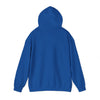 Blue hoodie on a white background