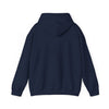 Navy blue hoodie on a white background