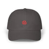 Dark gray cap with red 'Oly Mop' logo on a white background