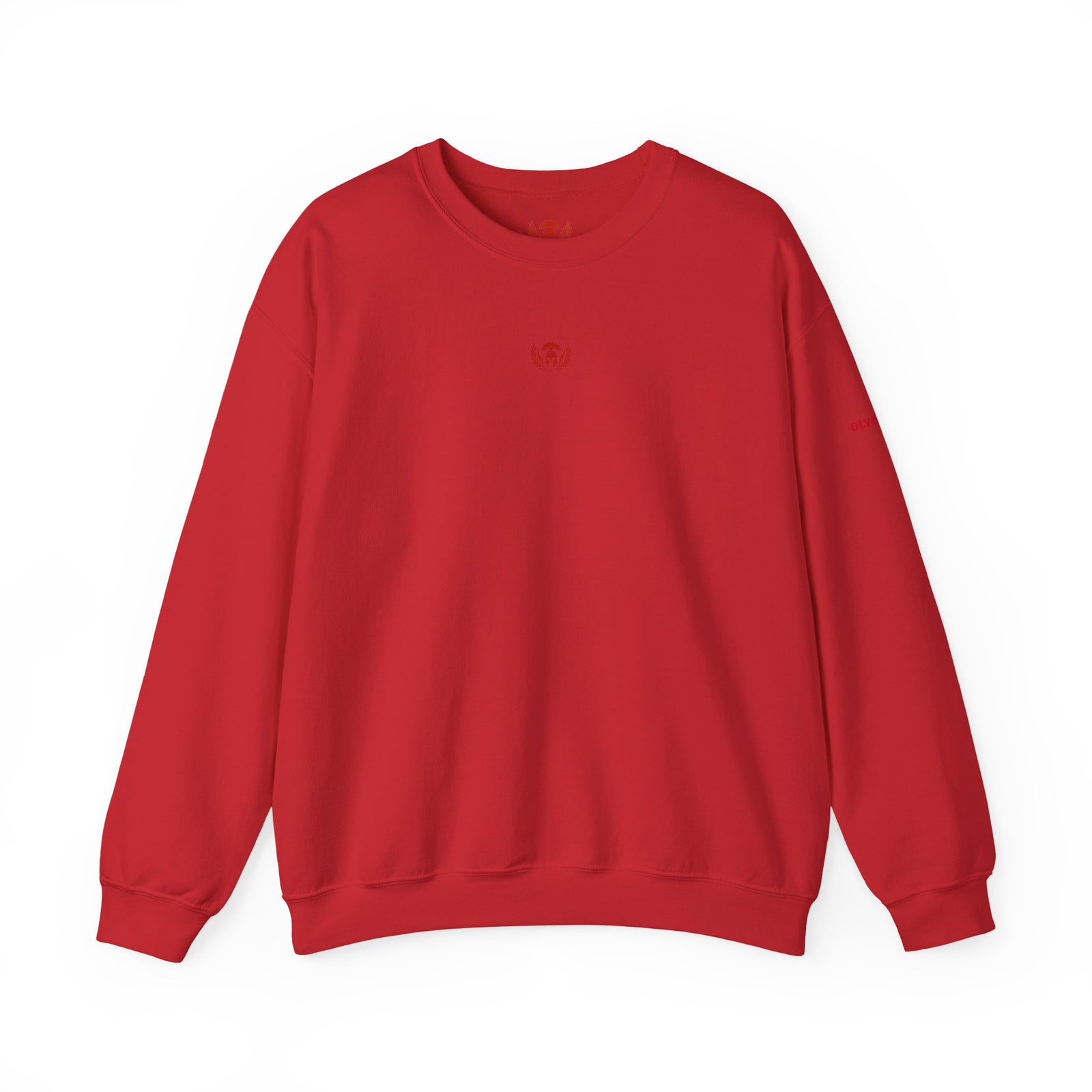 Red sweatshirt on a white background