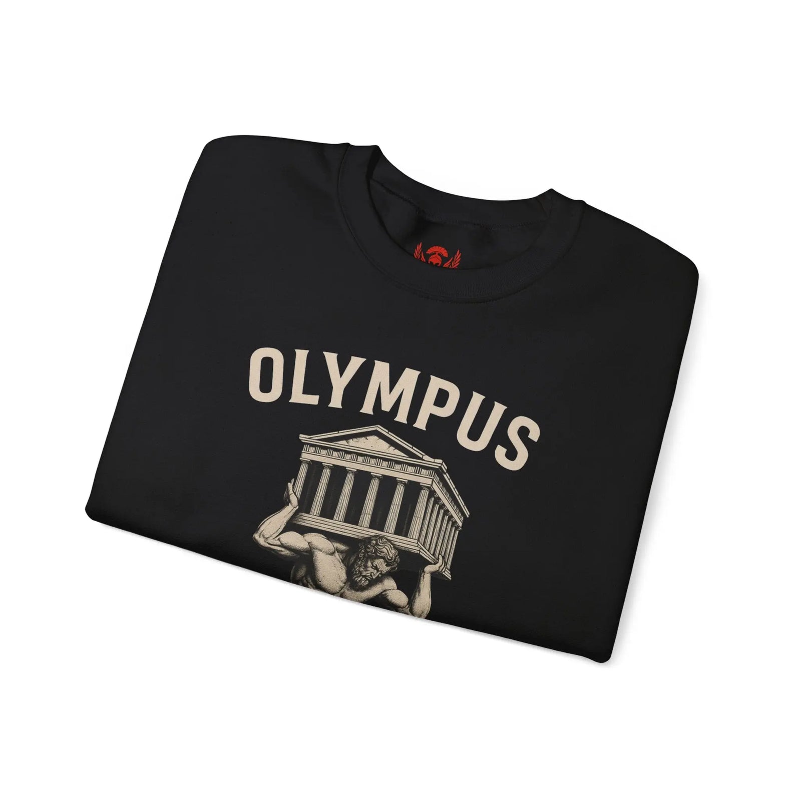 Olympus Atlas Heritage Sweatshirt — Vintage Myth Strength - unisex hoodie, Unisex Crewneck Sweatshirt, Baseball Caps, Unisex Oversized Tee, Gym Towel, Oversized T-Shirt, Weightlifting Grip Pads, Weighted Vest, Lumbar Belt -  Olympus