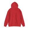 Red hoodie on a white background