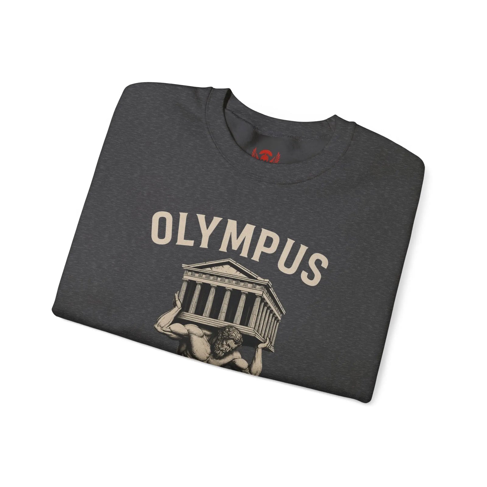 Olympus Atlas Heritage Sweatshirt — Vintage Myth Strength - unisex hoodie, Unisex Crewneck Sweatshirt, Baseball Caps, Unisex Oversized Tee, Gym Towel, Oversized T-Shirt, Weightlifting Grip Pads, Weighted Vest, Lumbar Belt -  Olympus