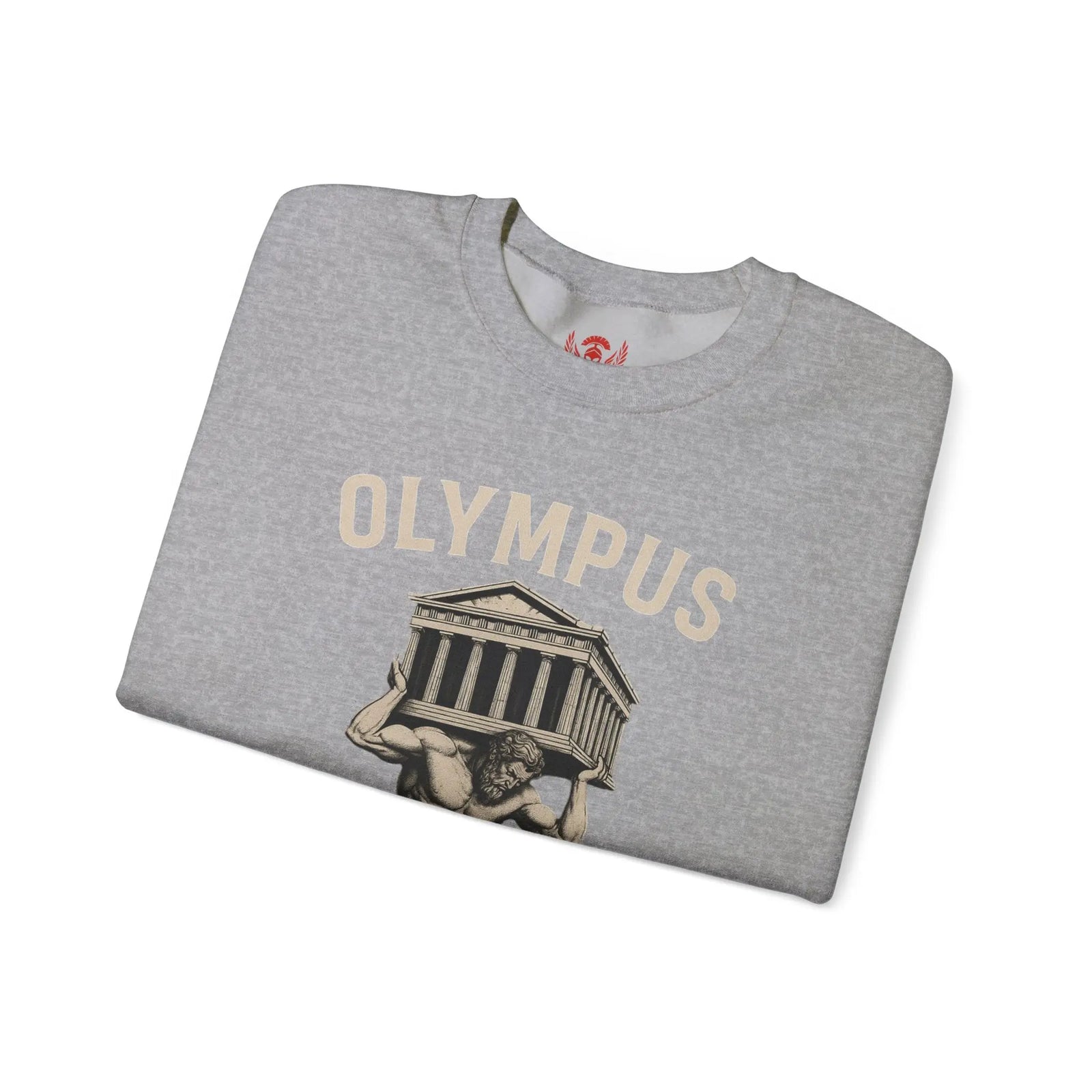 Olympus Atlas Heritage Sweatshirt — Vintage Myth Strength - unisex hoodie, Unisex Crewneck Sweatshirt, Baseball Caps, Unisex Oversized Tee, Gym Towel, Oversized T-Shirt, Weightlifting Grip Pads, Weighted Vest, Lumbar Belt -  Olympus